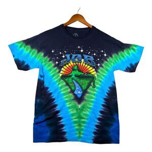 Men's Jerry Garcia Band JGB Mountain Cat Tie Dye T Shirt Grateful Dead Co sz L